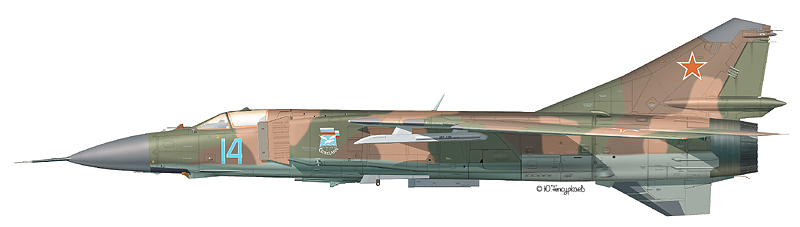 Легендарные самолеты №21 Миг-23 - фото модели, обсуждение